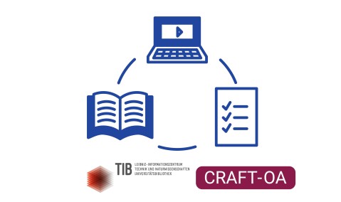 Image of a course and the logo of CRAFT-OA and TIB – Leibniz Information Centre for Science and Technology
